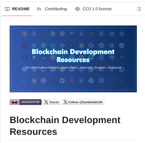 Frankiefab100 Blockchain Development Resources screenshot