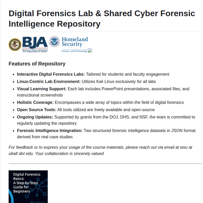 Frankwxu Digital Forensics Lab screenshot