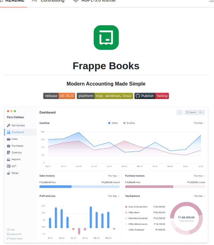 Frappe Books screenshot