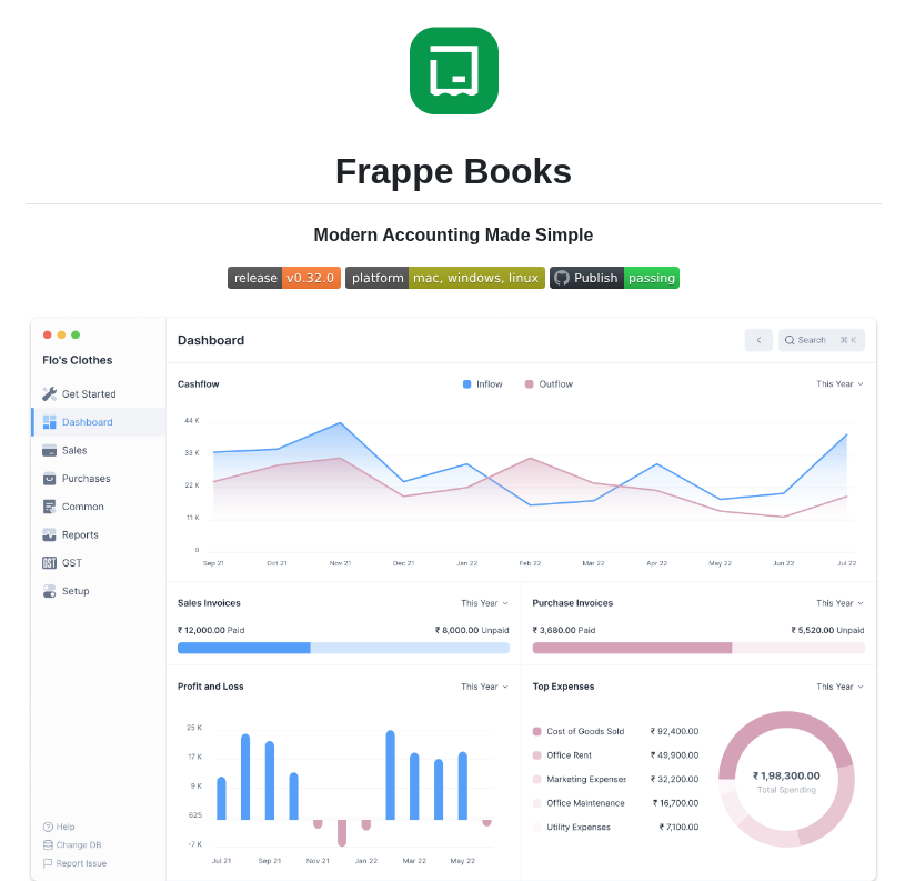 Frappe Books screenshot