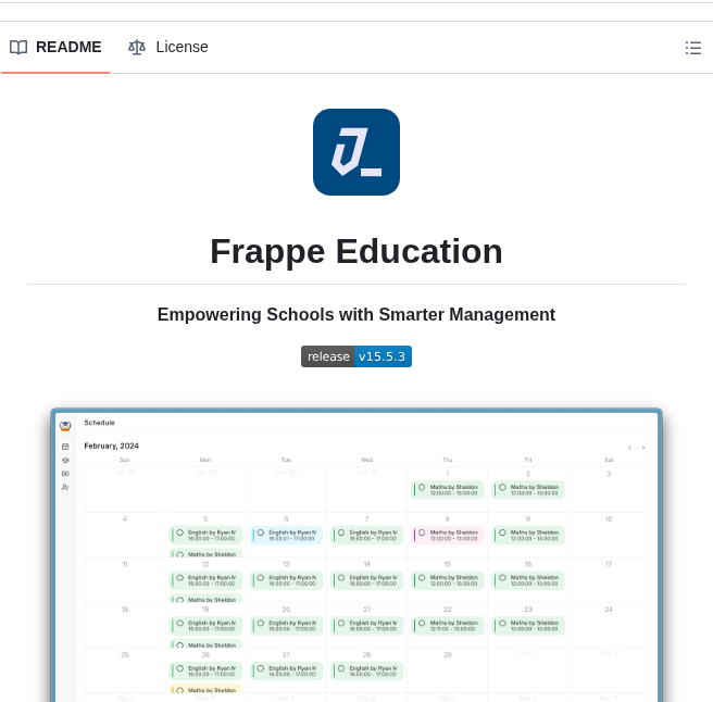 Frappe Education screenshot