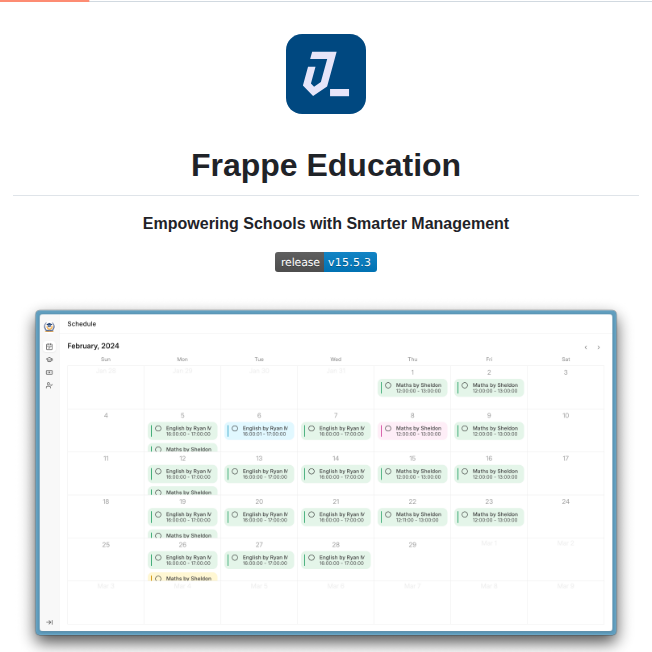 Frappe Education screenshot