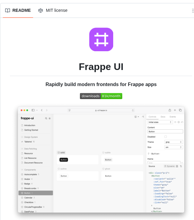 Frappe Frappe Ui screenshot
