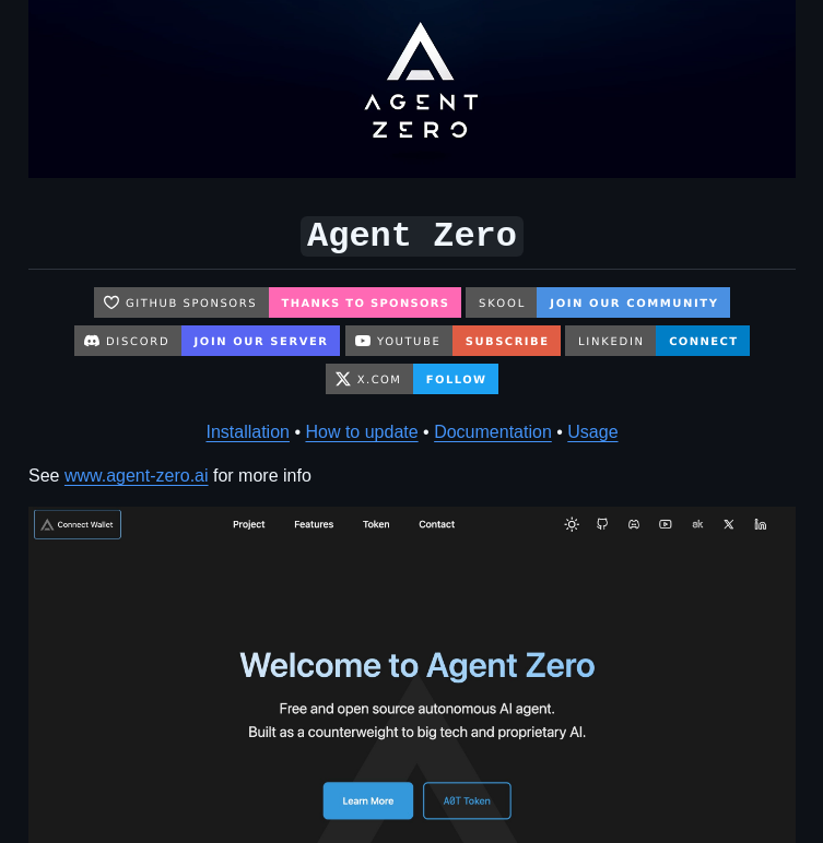 Frdel Agent Zero screenshot