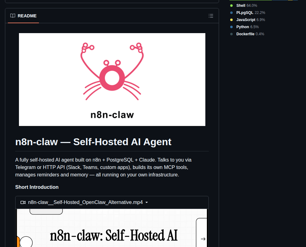 Freddy Schuetz N8n Claw screenshot