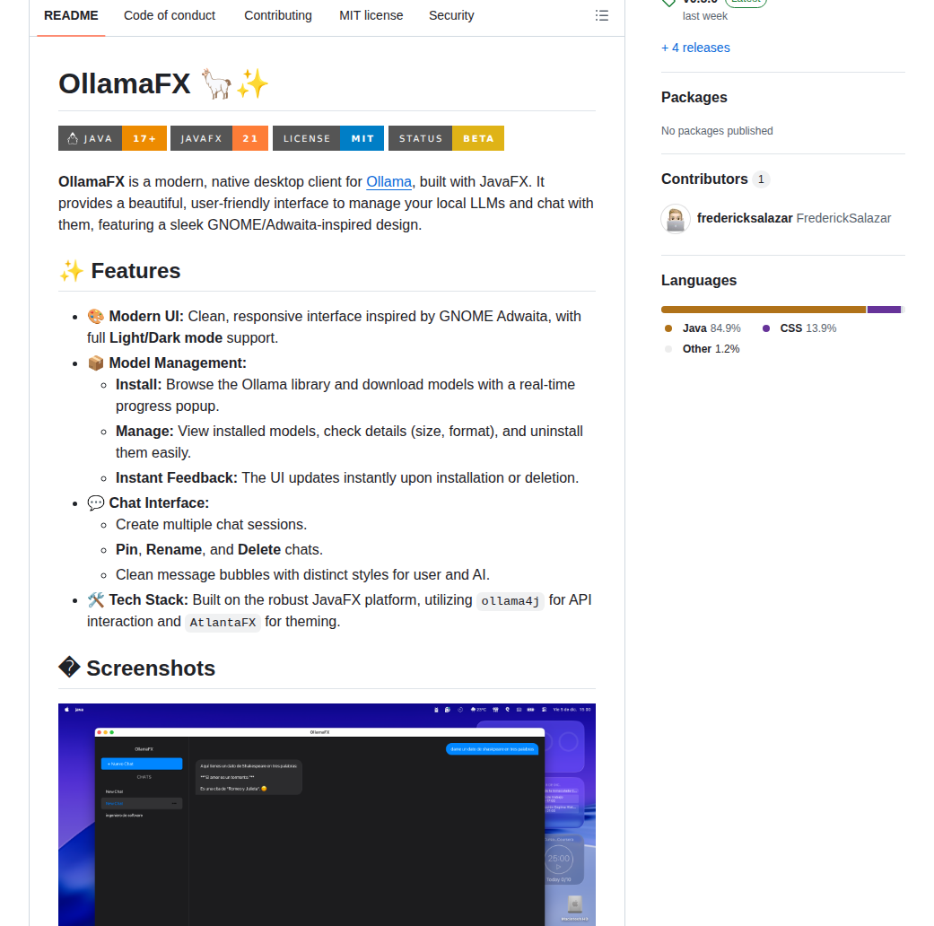 Fredericksalazar Ollamafx screenshot