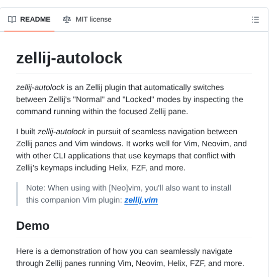 Fresh2dev Zellij Autolock screenshot