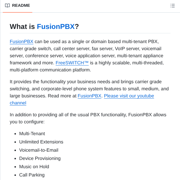 Fusionpbx Fusionpbx screenshot