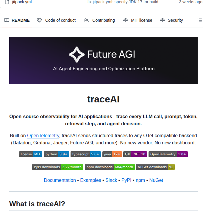 Future Agi Traceai screenshot