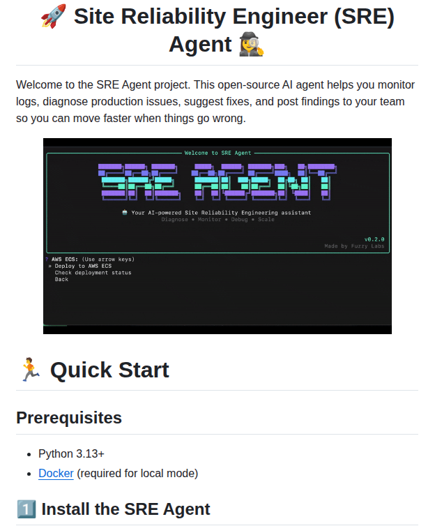 Fuzzylabs Sre Agent screenshot