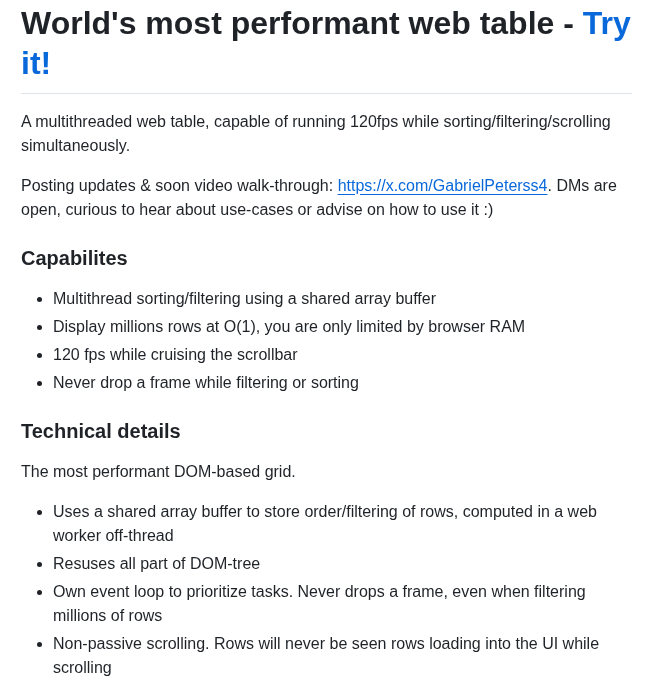 Gabrielpetersson Fast Grid screenshot