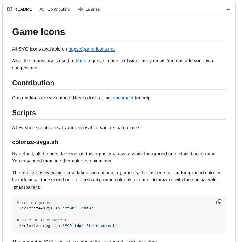 Game Icons Icons screenshot