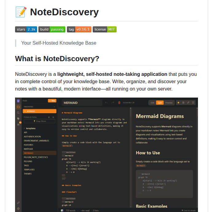 Gamosoft Notediscovery screenshot