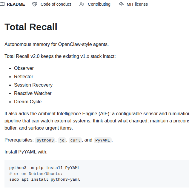 Gavdalf Total Recall screenshot