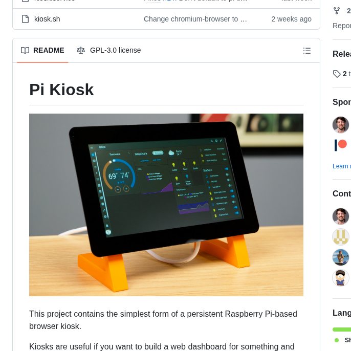 Geerlingguy Pi Kiosk screenshot