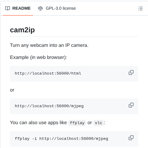 Gen2brain Cam2ip screenshot