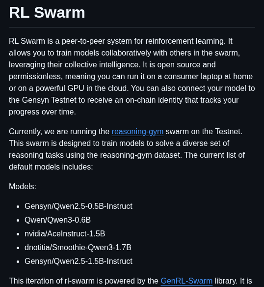 Gensyn Ai Rl Swarm screenshot