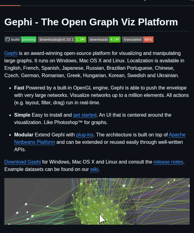 Gephi Gephi screenshot