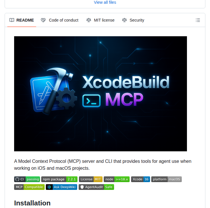 Getsentry Xcodebuildmcp screenshot