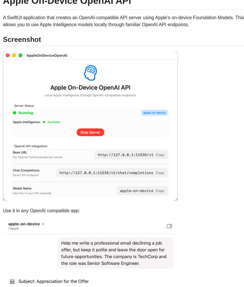Gety Ai Apple On Device Openai screenshot