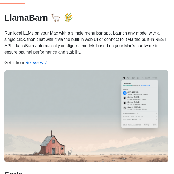 Ggml Org Llamabarn screenshot