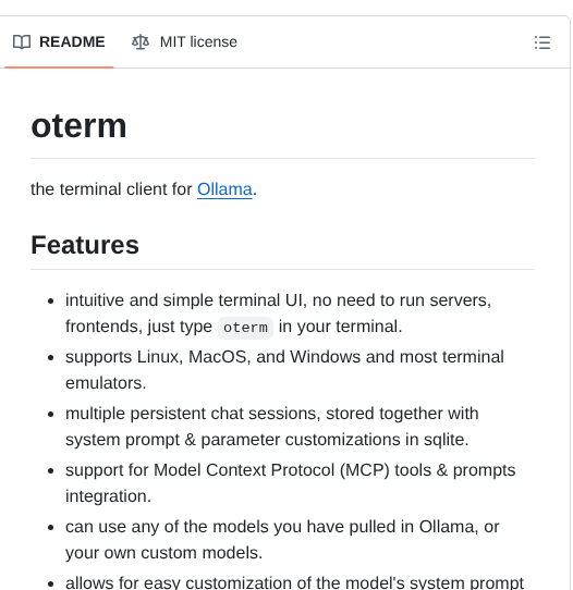 Ggozad Oterm screenshot