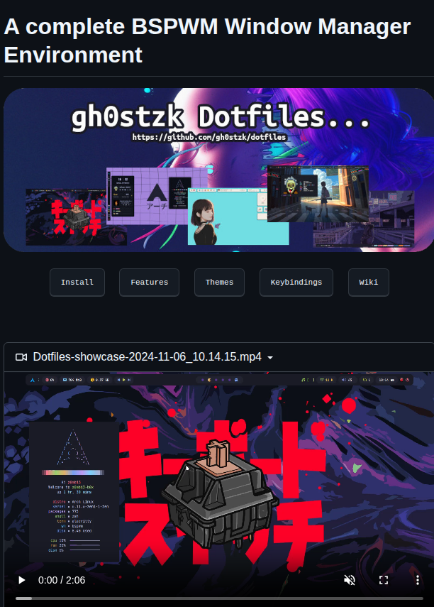 Gh0stzk Dotfiles screenshot