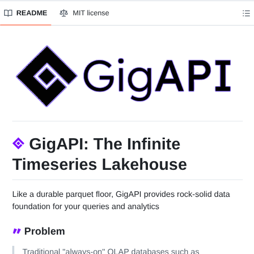 Gigapi Gigapi screenshot