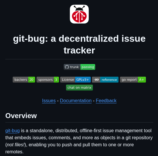 Git Bug Git Bug screenshot
