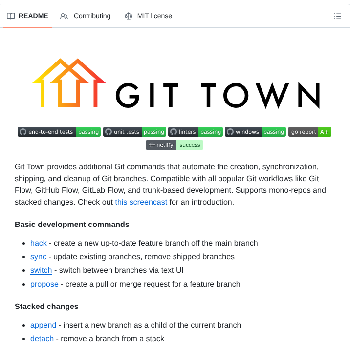 Git Town Git Town screenshot
