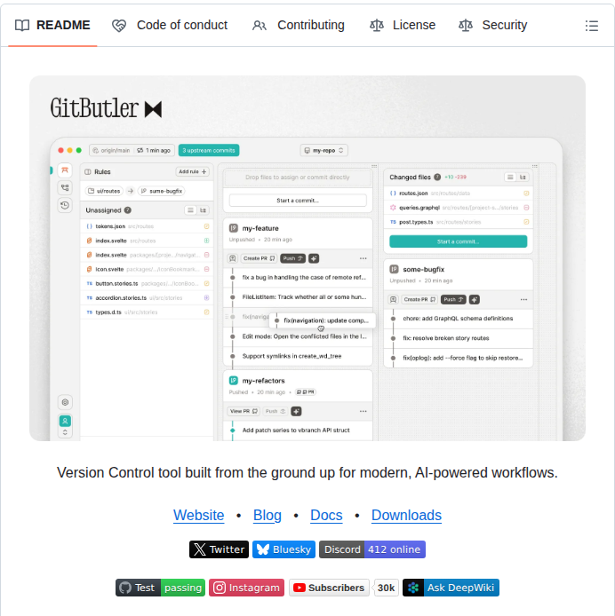 Gitbutlerapp Gitbutler screenshot