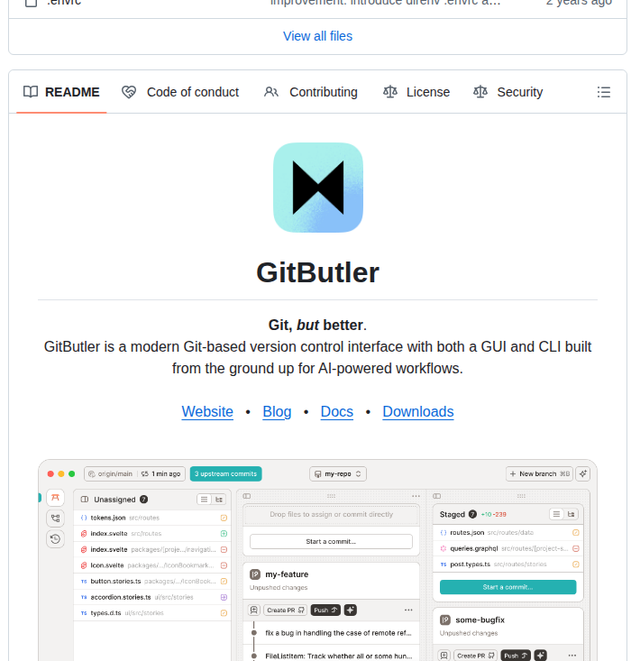 Gitbutlerapp Gitbutler screenshot