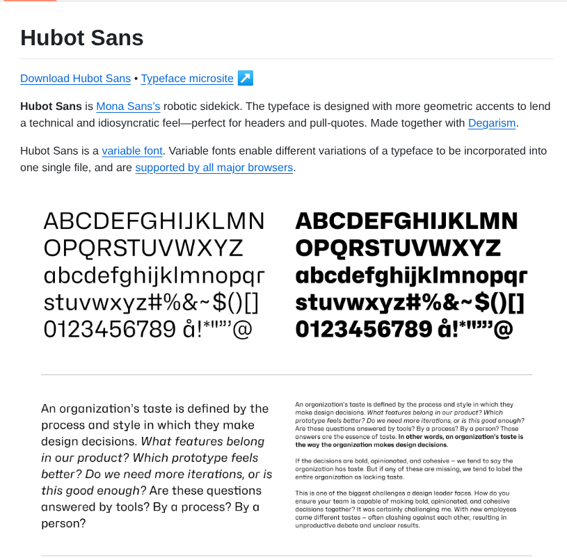 Github Hubot Sans screenshot