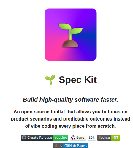 Github Spec Kit screenshot