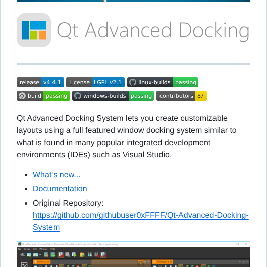 Githubuser0xffff Qt Advanced Docking System screenshot