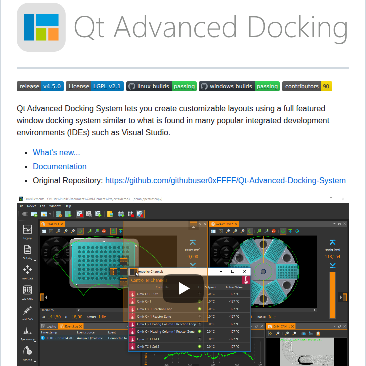 Githubuser0xffff Qt Advanced Docking System screenshot