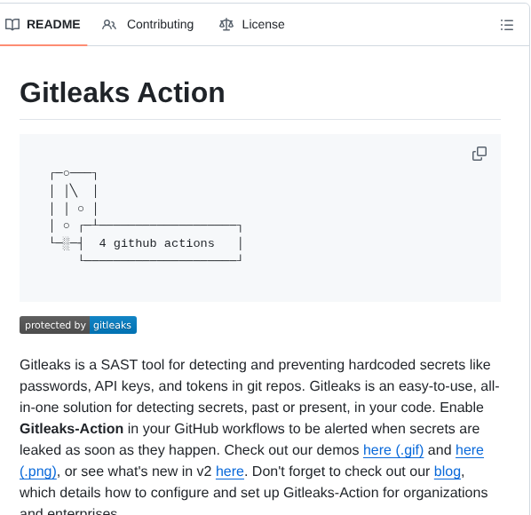 Gitleaks Gitleaks Action screenshot