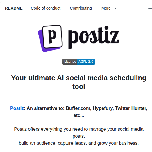 Gitroomhq Postiz App screenshot