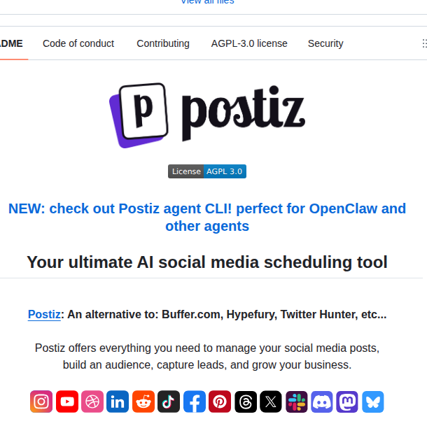 Gitroomhq Postiz App screenshot
