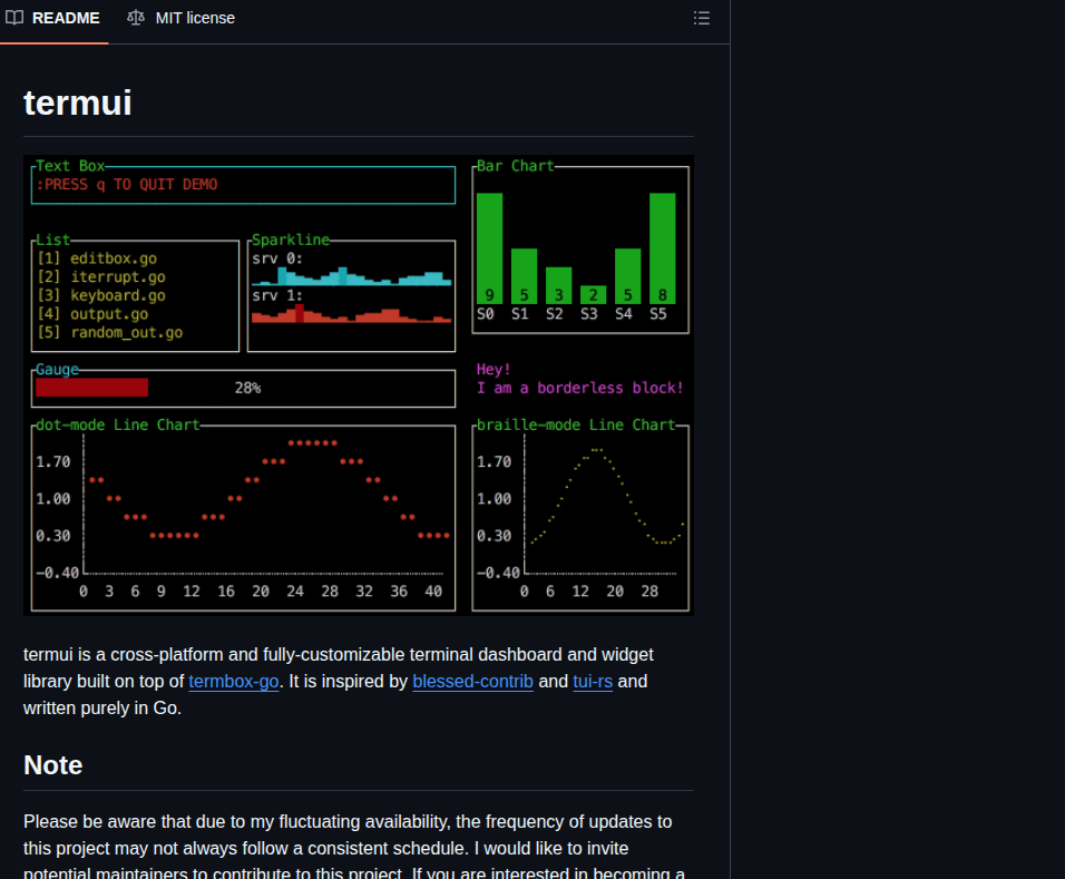 Gizak Termui screenshot