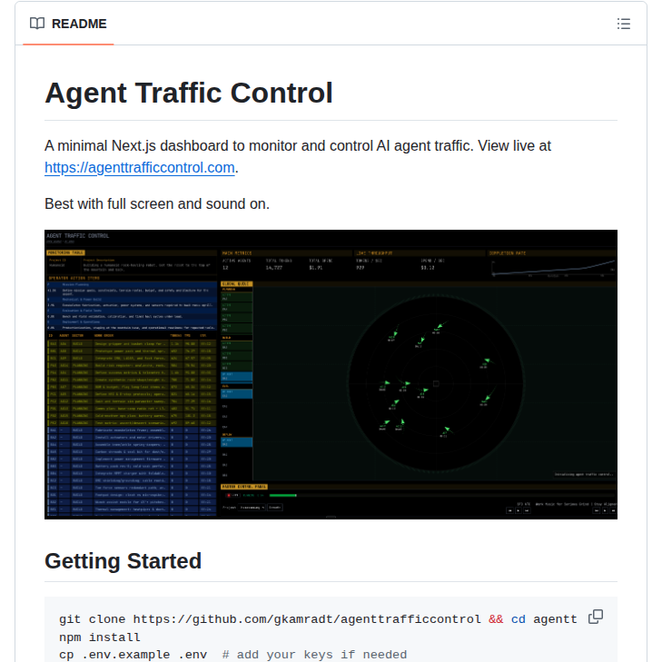 Gkamradt Agenttrafficcontrol screenshot