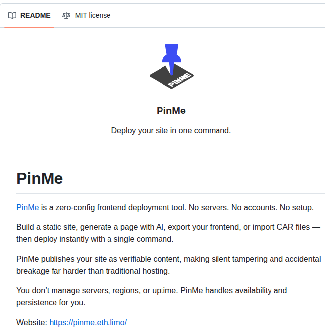 Glitternetwork Pinme screenshot