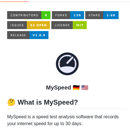 Gnmyt Myspeed screenshot