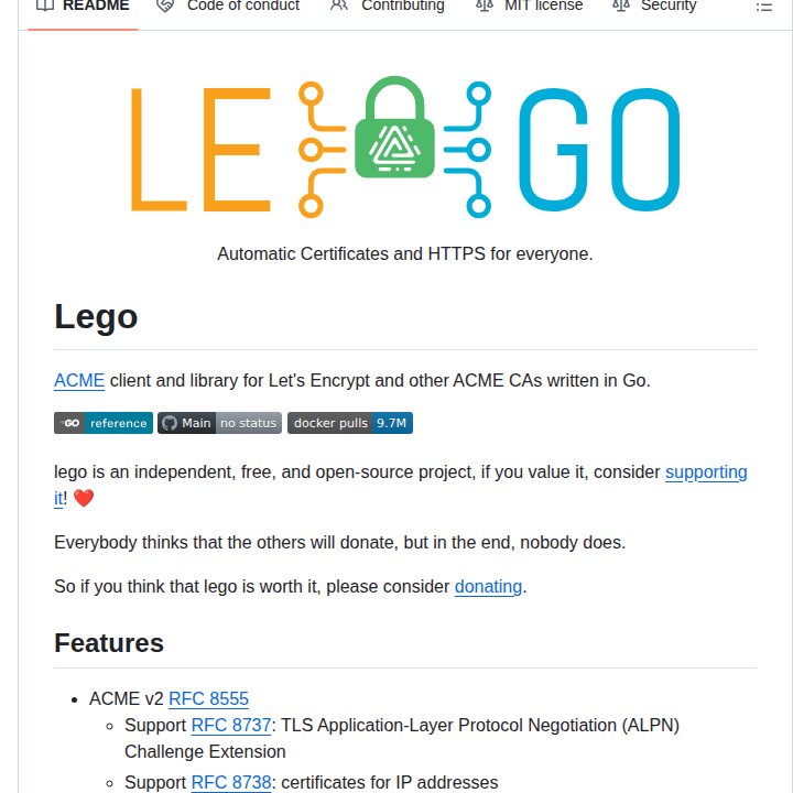 Go Acme Lego screenshot