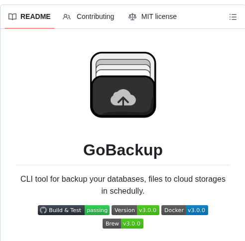 Gobackup Gobackup screenshot