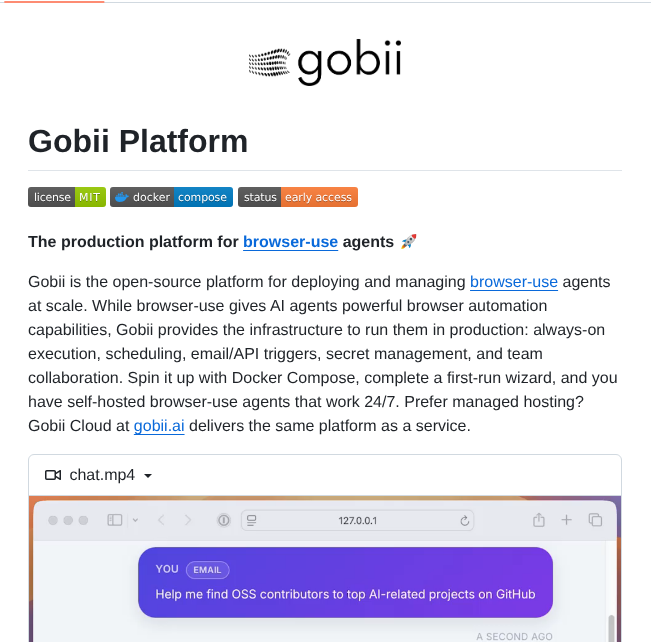 Gobii Ai Gobii Platform screenshot