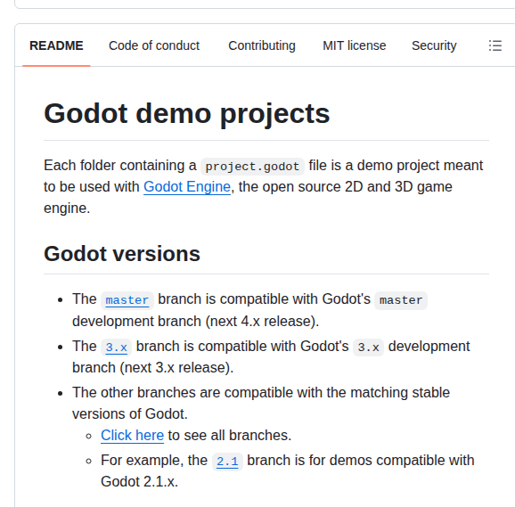 Godotengine Godot Demo Projects screenshot