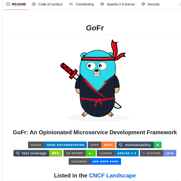 Gofr Dev Gofr screenshot