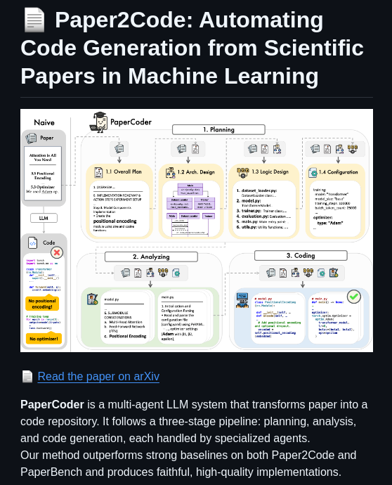 Going Doer Paper2code screenshot