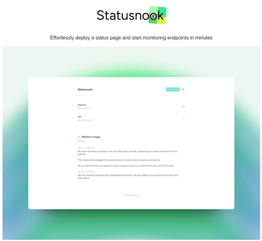 Goksan Statusnook screenshot